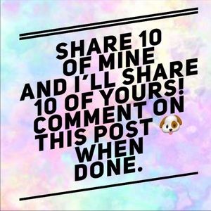 Share and I’ll share back!!